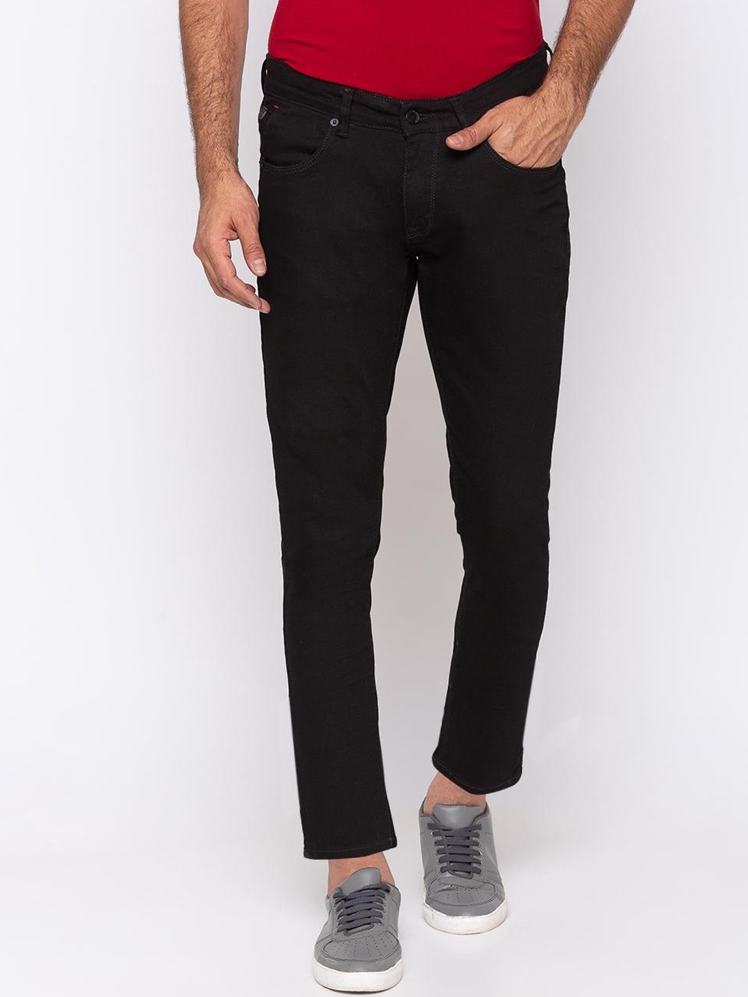 

SPYKAR Men Black Slim Fit Jeans