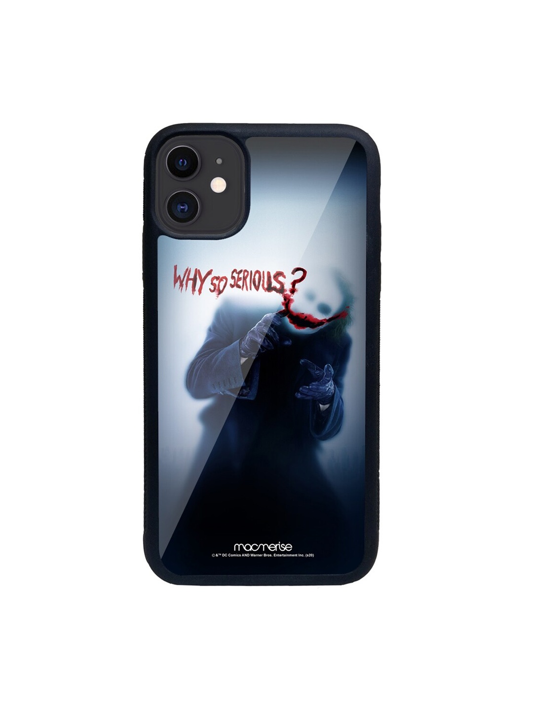 

macmerise Black & Navy Blue Why So Serious iPhone 11 Back Case