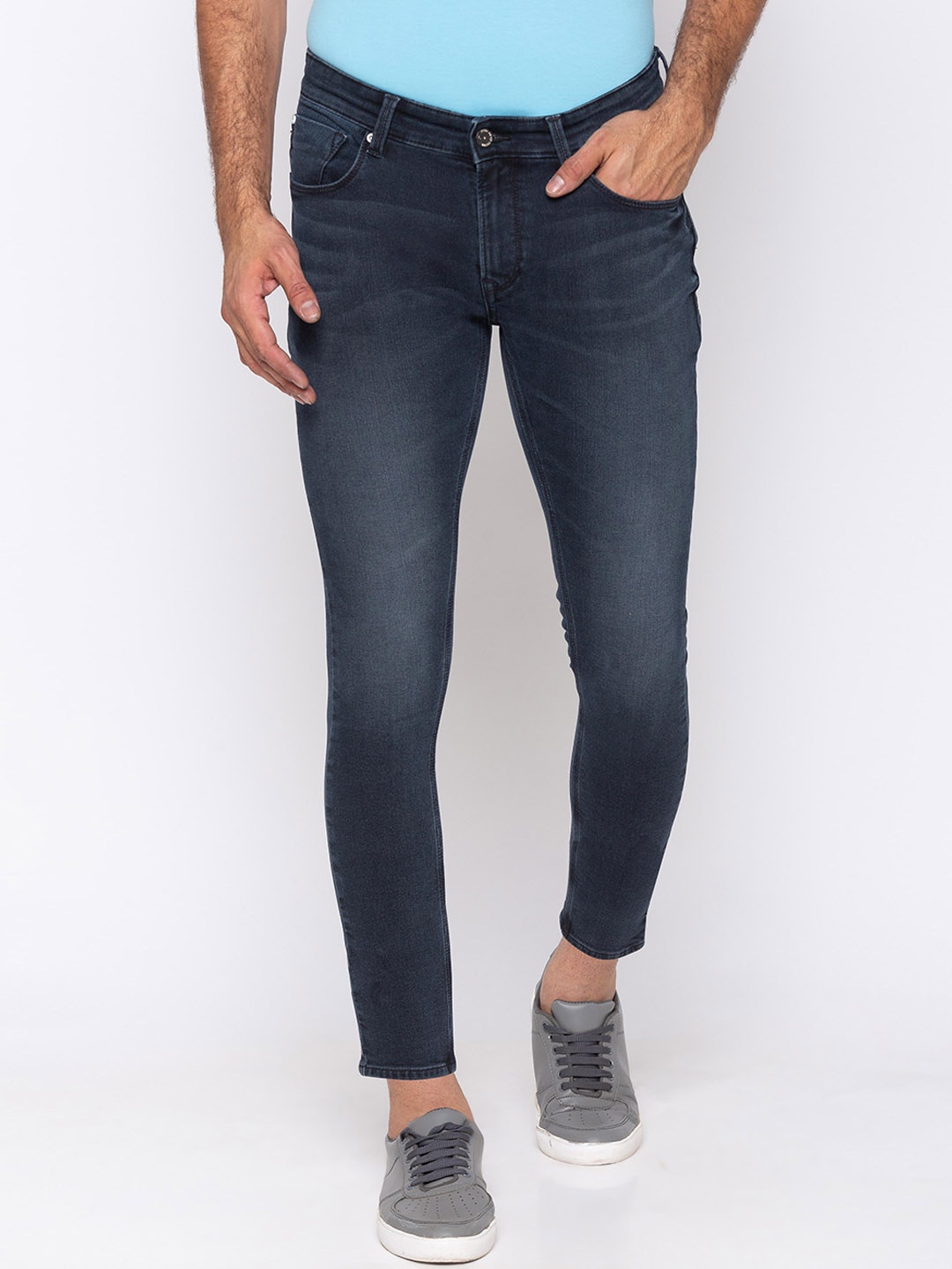 

SPYKAR Men Navy Blue Slim Fit Jeans