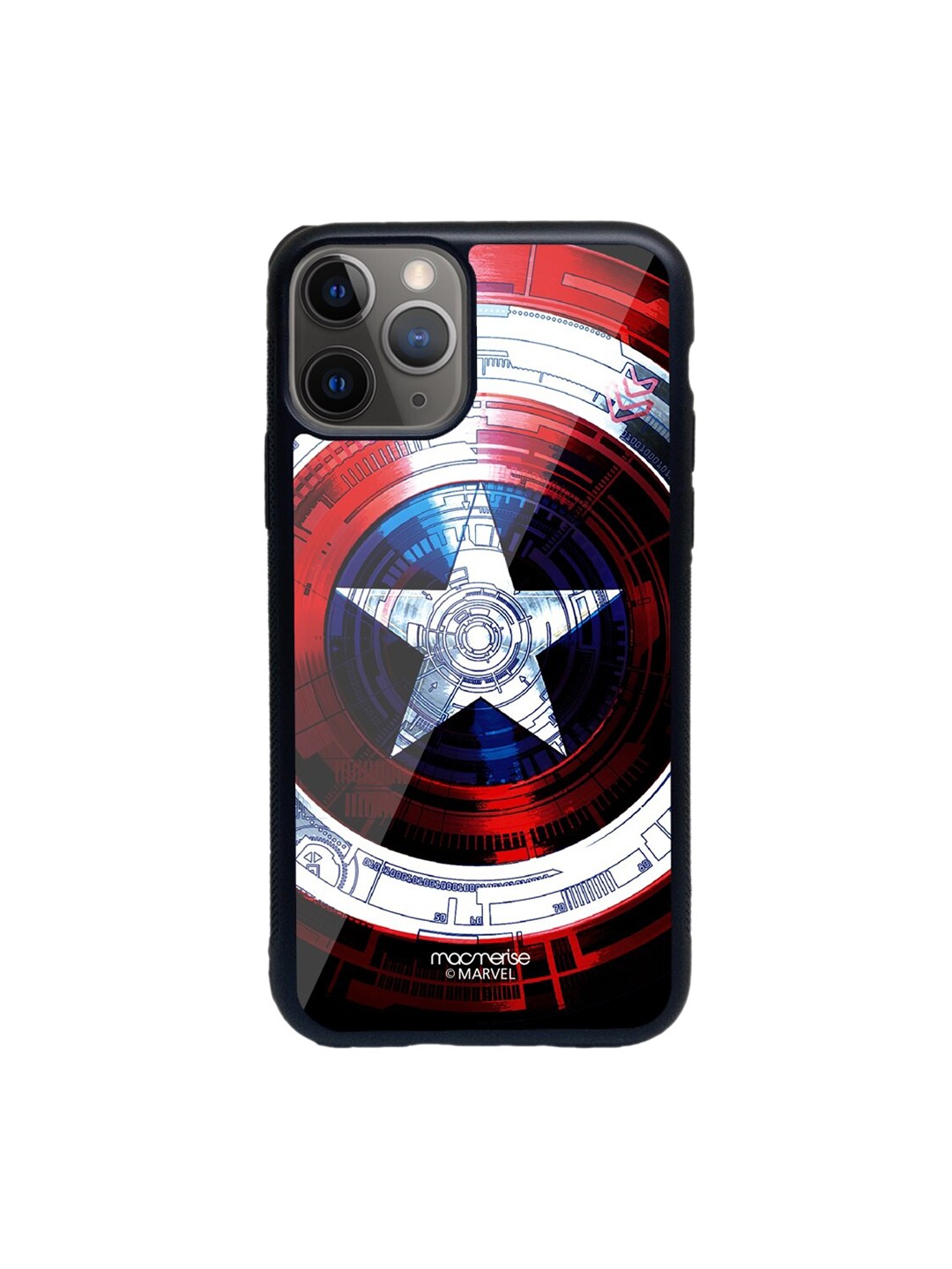

macmerise Red & White Captains Shield Decoded Printed iPhone 11 Pro Back Case