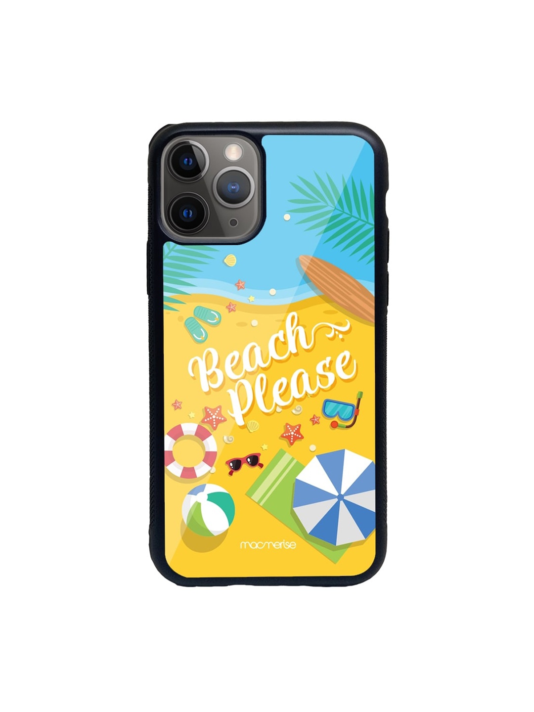 

macmerise Black & Yellow Beach Please iPhone 11 Pro Back Case