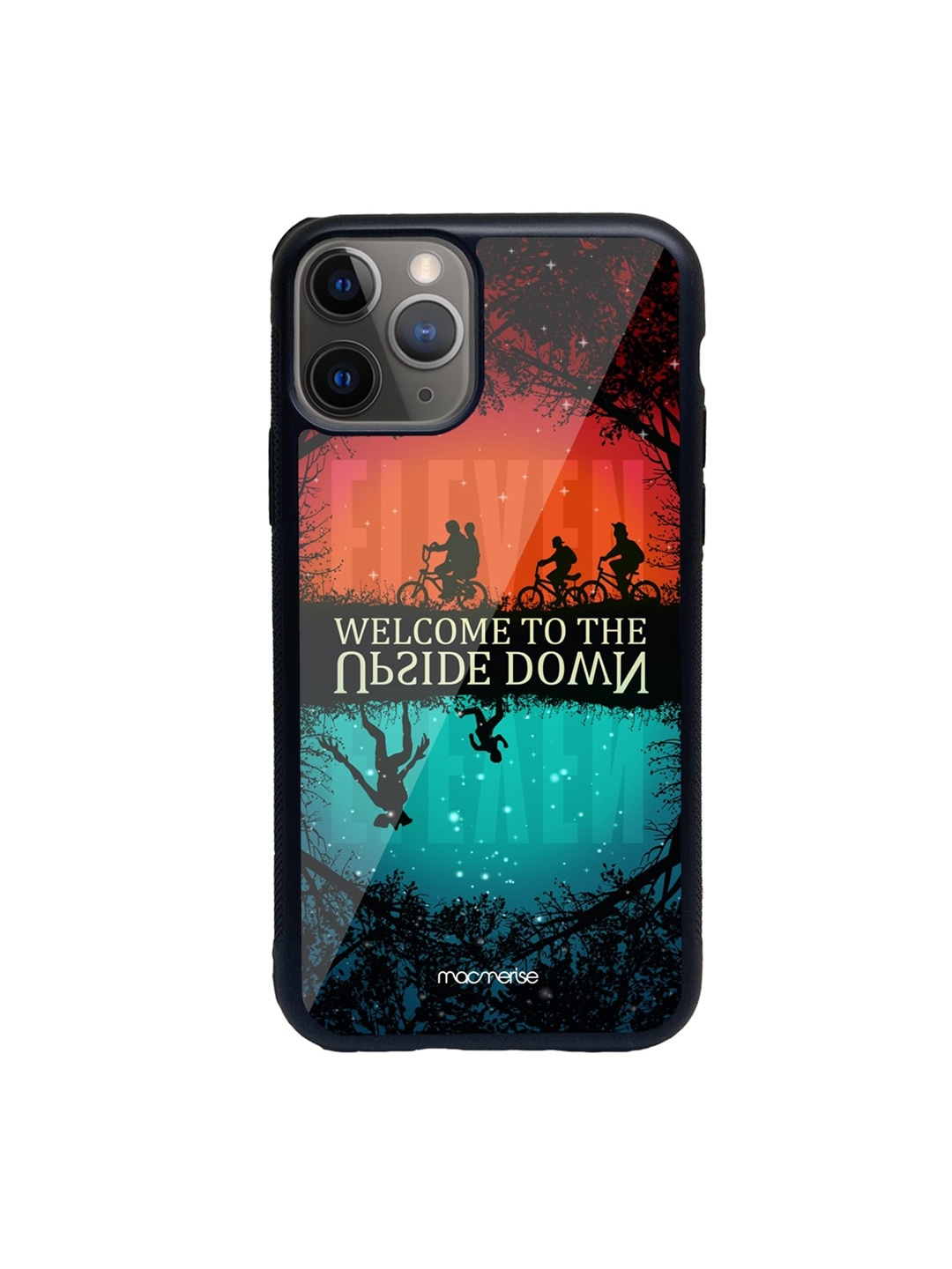 

macmerise Black & Red Upside Down Printed iPhone 11 Pro Back Case