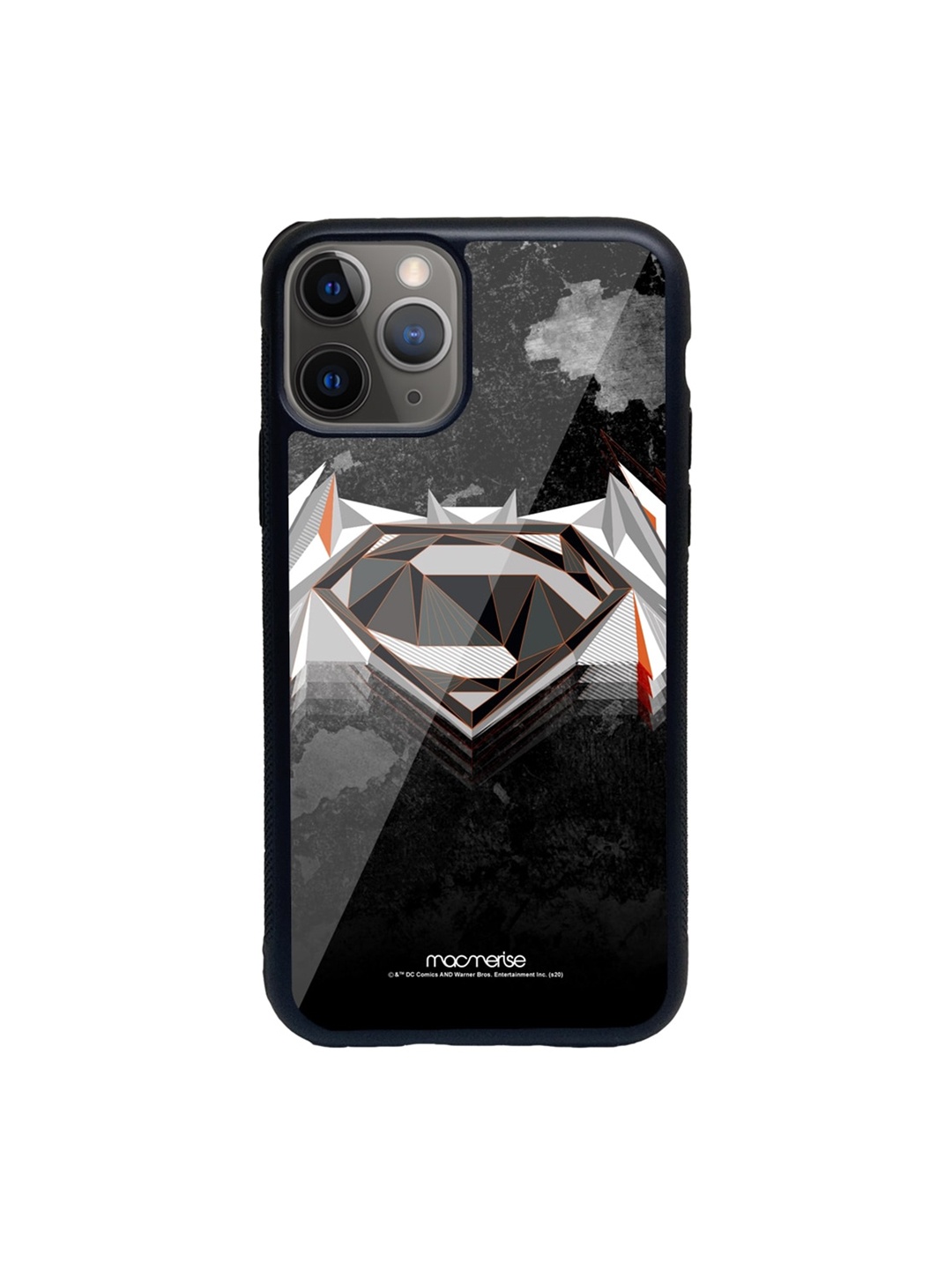 

macmerise Black & Grey Men of Steel Printed iPhone 11 Pro Phone Case