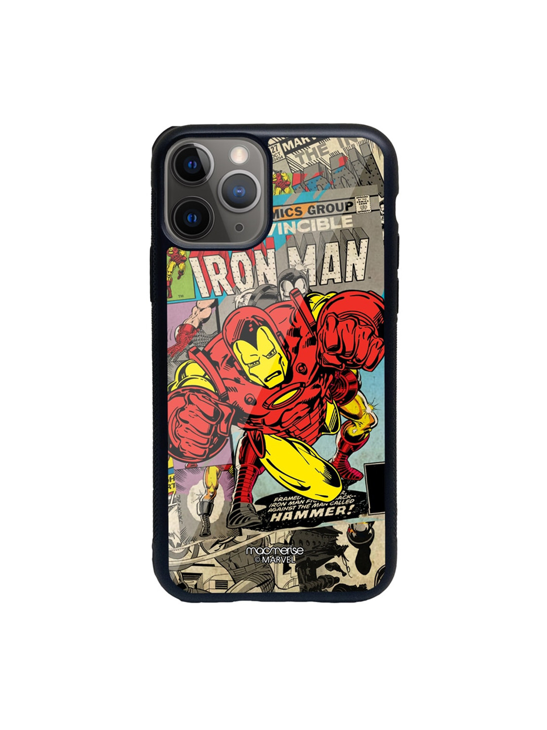 

macmerise Black & Red Comic Ironman iPhone 11 Pro Back Case