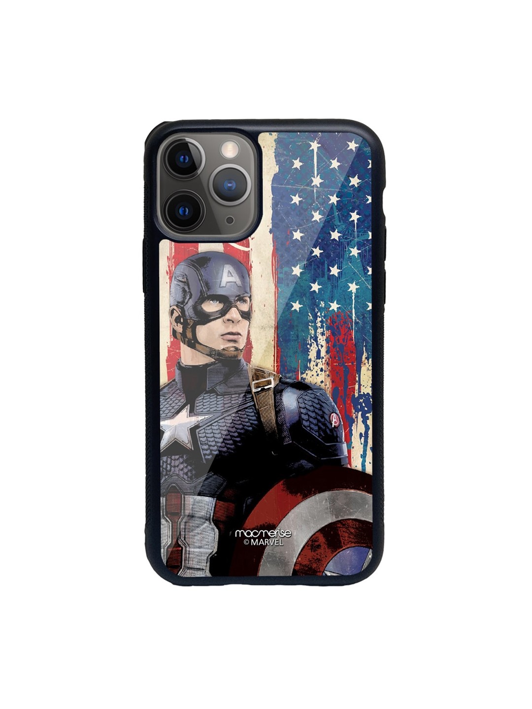 

macmerise Blue & Red American Captain Printed iPhone 11 Pro Phone Case