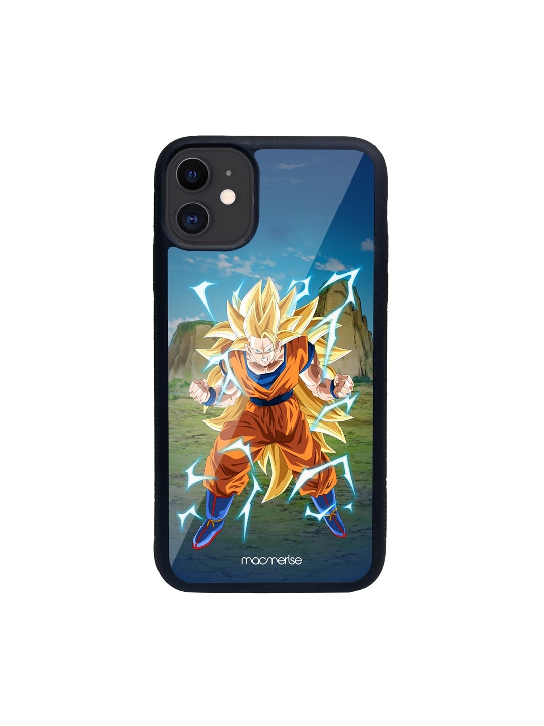

macmerise Blue & Orange SSJ3 Goku Glass iPhone 11 Phone Case