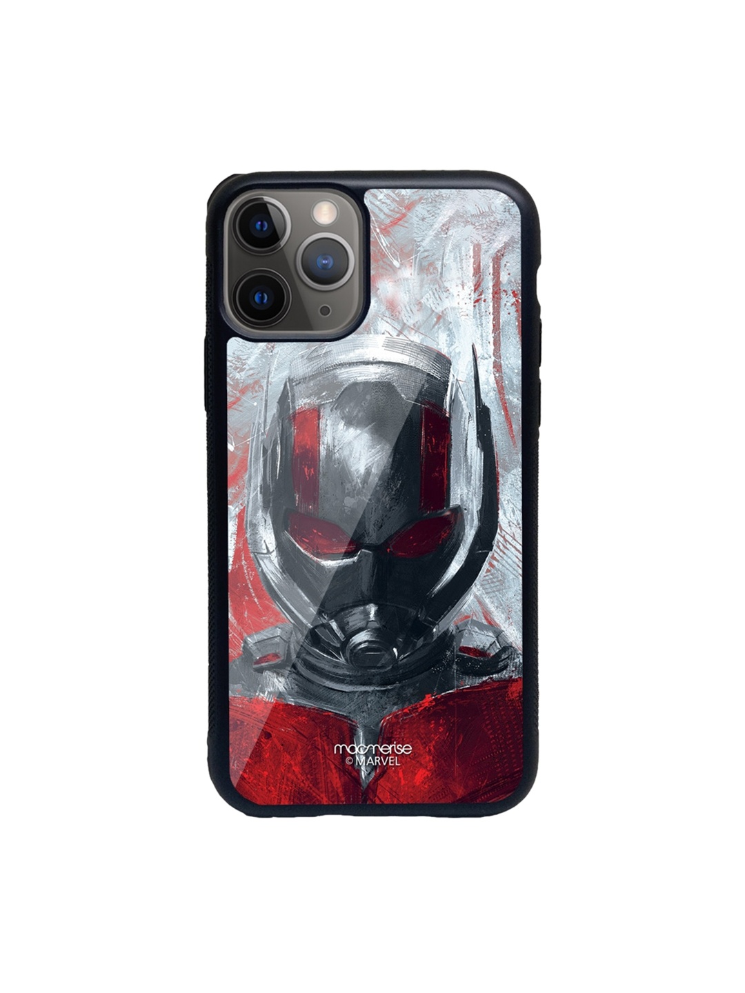 

macmerise Red & Grey Charcoal Art Antman Printed iPhone 11 Pro Back Case