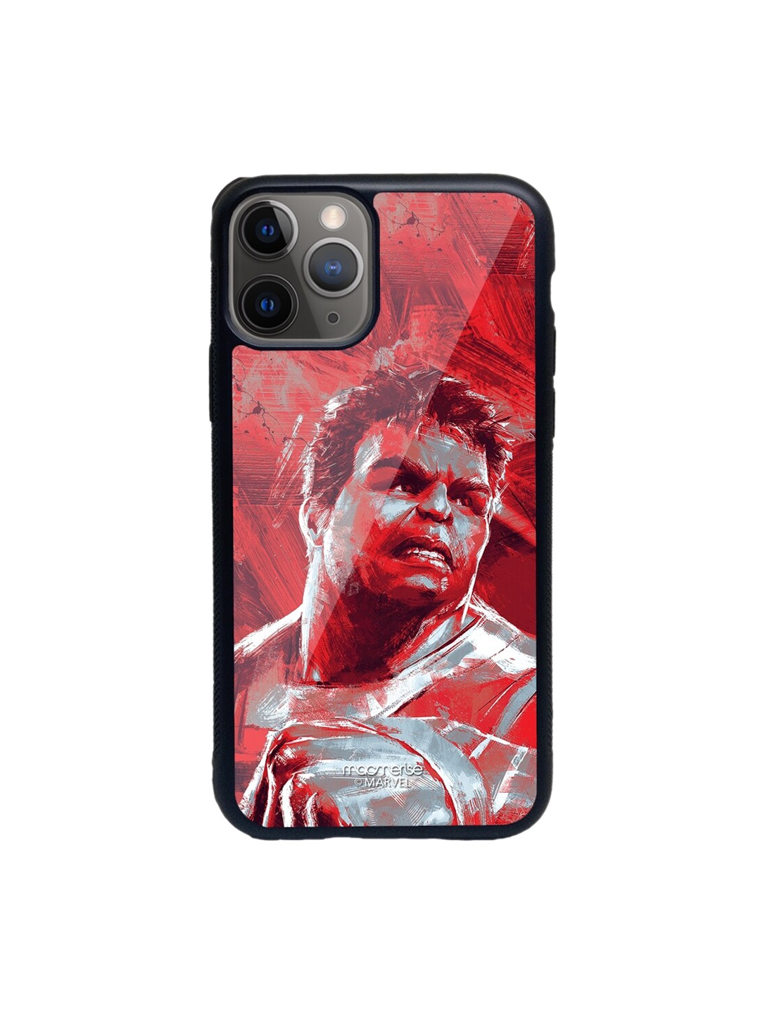 

macmerise Red & White Charcoal Art Hulk Pattern iPhone 11 Pro Back Case