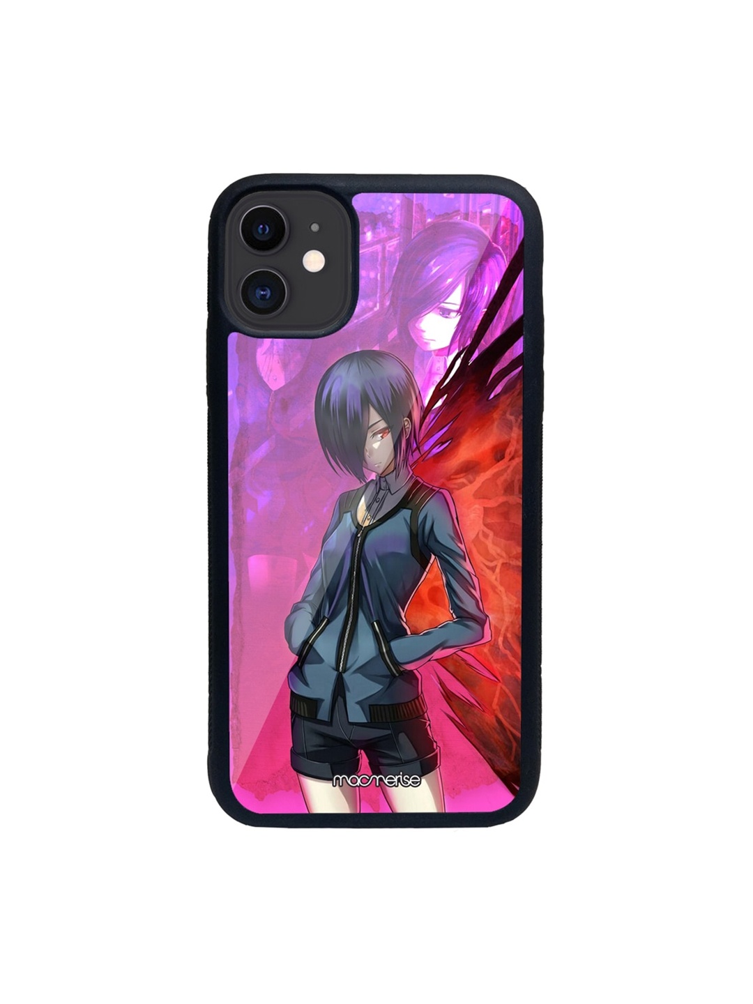 

macmerise Purple , Red & Black Touka Kirishima Printed iPhone 11 Phone Case