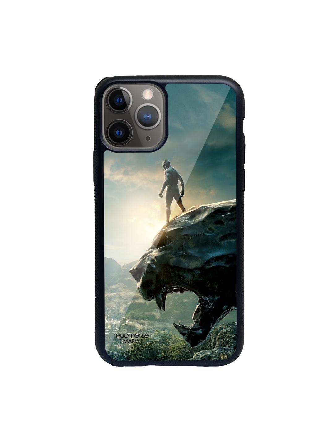 

macmerise Green & Blue Panther Glorified Glass iPhone 11 Pro Phone Case