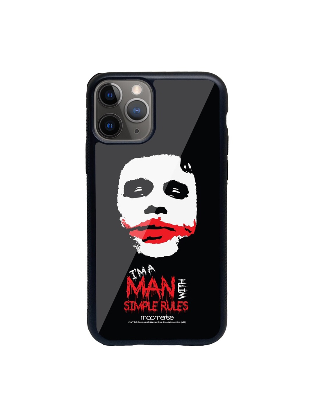 

macmerise Black & Red Man With Simple Rules iPhone 11 Pro Back Case