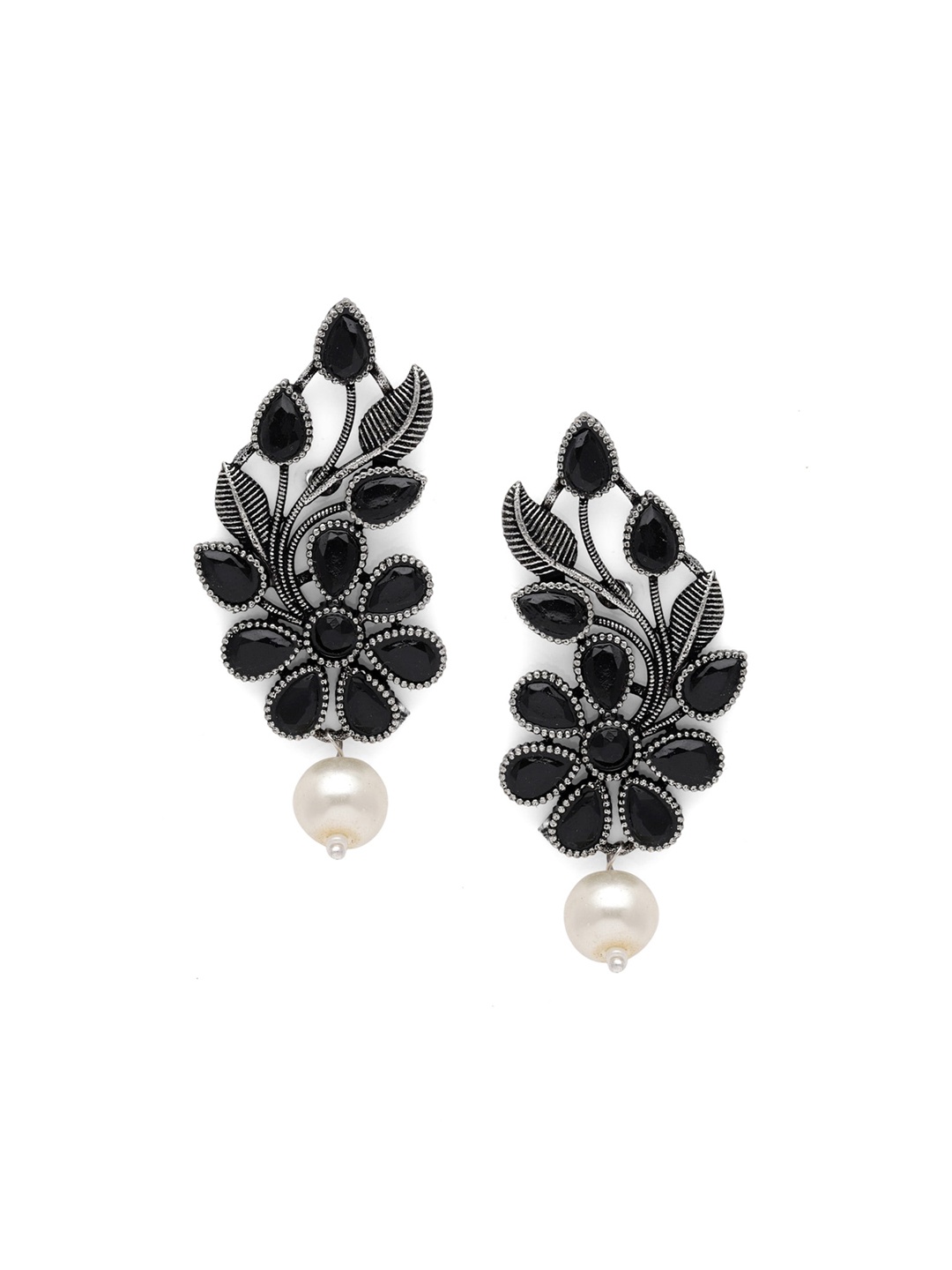 

Fabstreet Silver-Toned Contemporary Studs