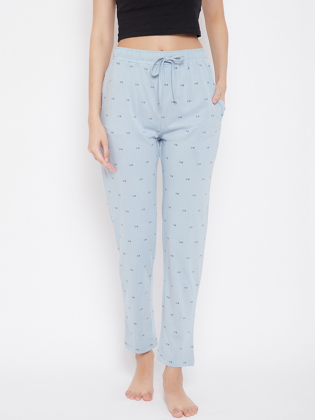 

Okane Women Blue Printed Lounge Pants