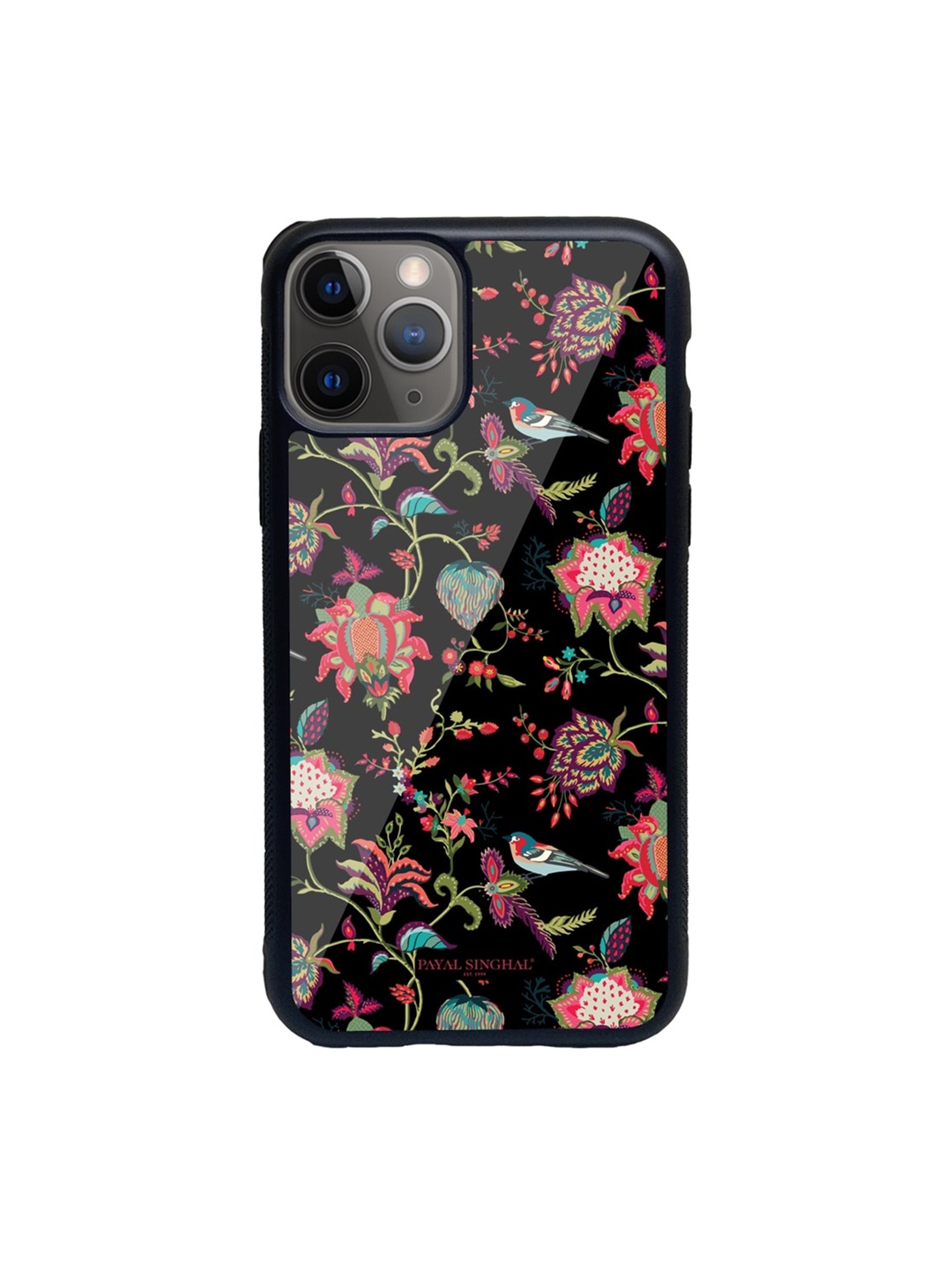 

macmerise Black & Pink Payal Singhal Chidiya Printed iPhone 11 Pro Back Case