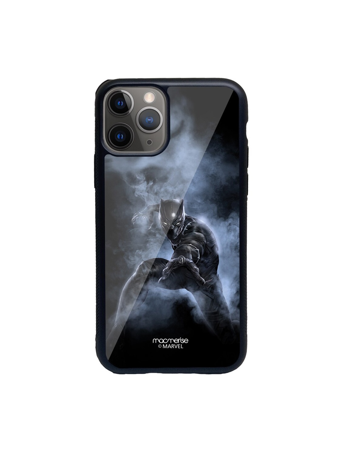 

macmerise Black & Grey Black Panther Attack Glass iPhone 11 Pro Phone Case