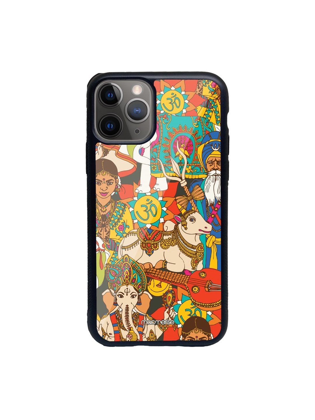 

macmerise Black & Red Namaste India iPhone 11 Pro Back Case