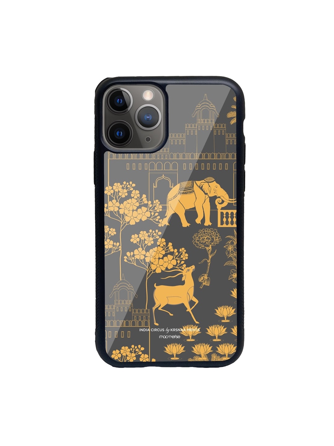 

macmerise Grey & Yellow Regal Spectacle iPhone 11 Pro Back Case