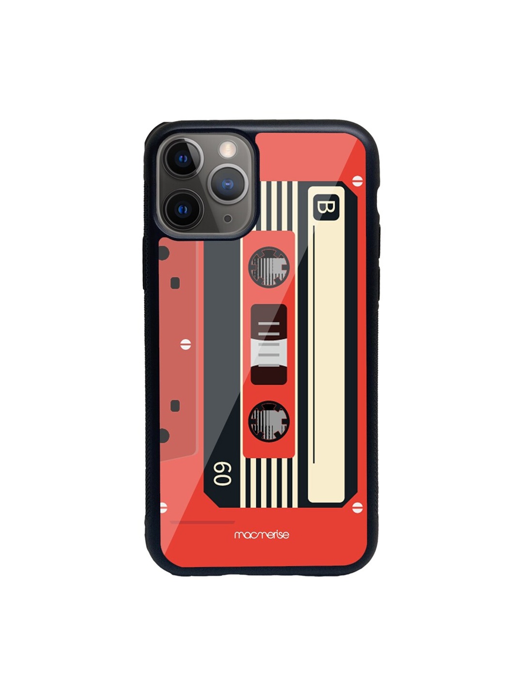 

macmerise Red & Black Casette Printed iPhone 11 Pro Back Case