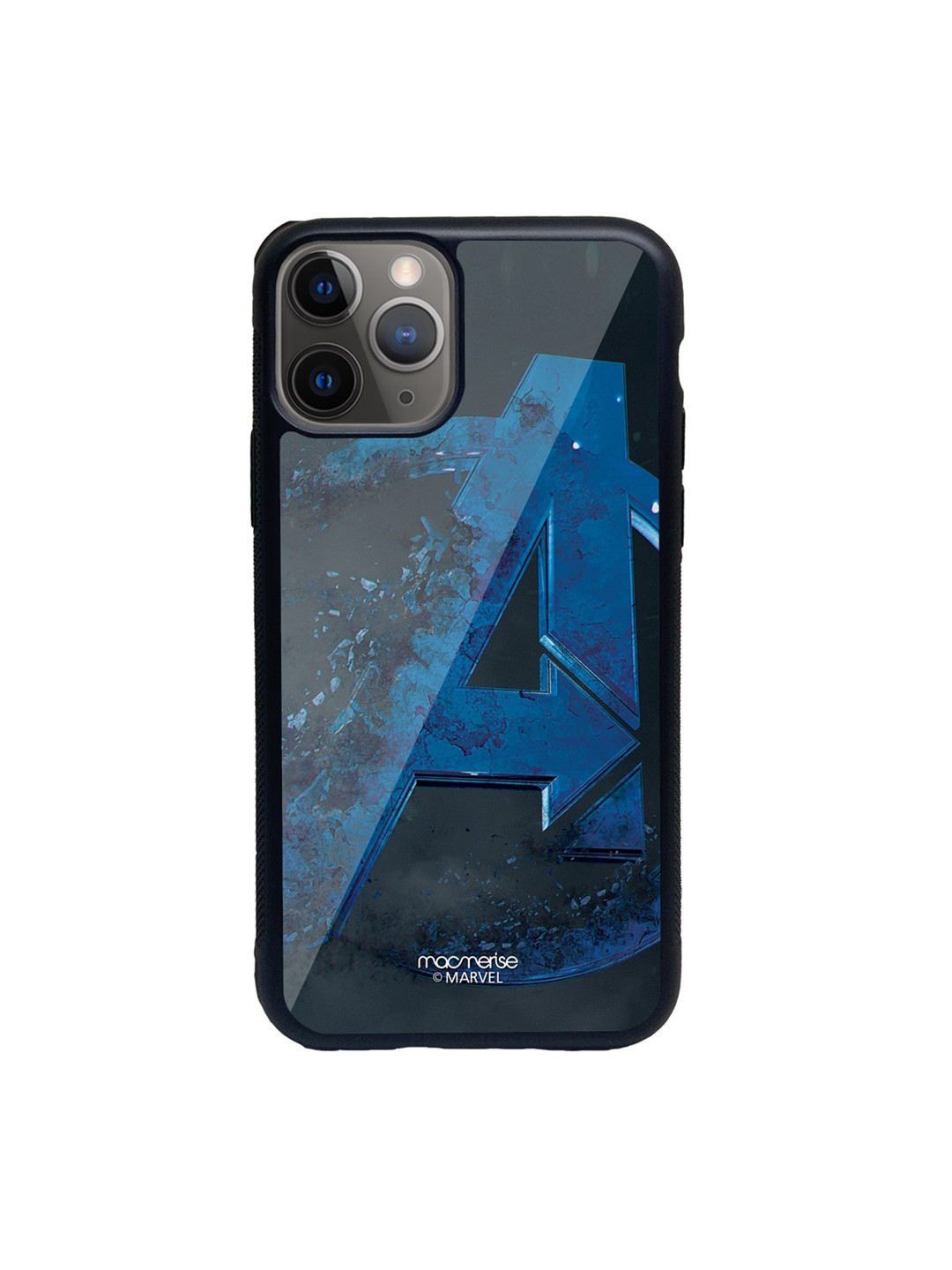 

macmerise Black & Blue Endgame Logo iPhone 11 Pro Back Case