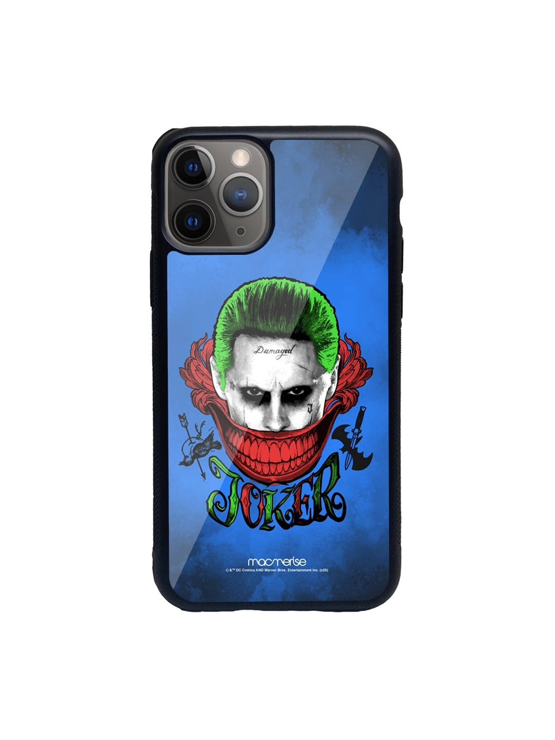 

macmerise Black & Blue Damaged Joker iPhone 11 Pro Back Case