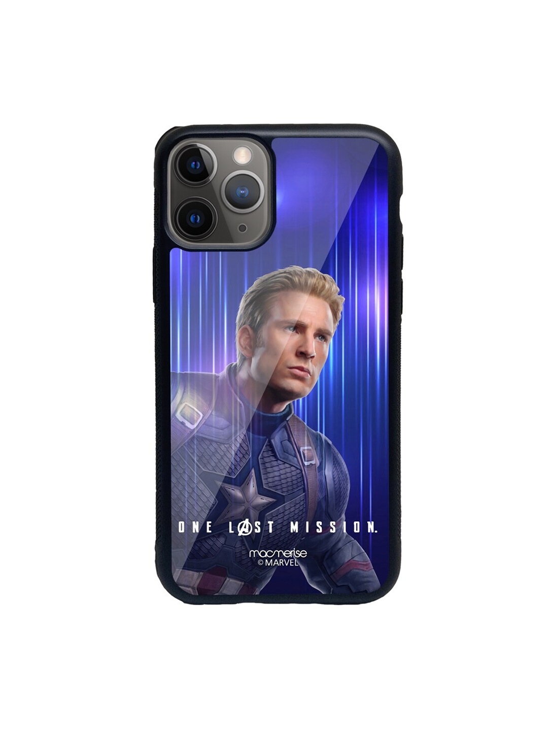 

macmerise Blue & Silver-Toned One Last Mission Pattern iPhone 11 Pro Back Case