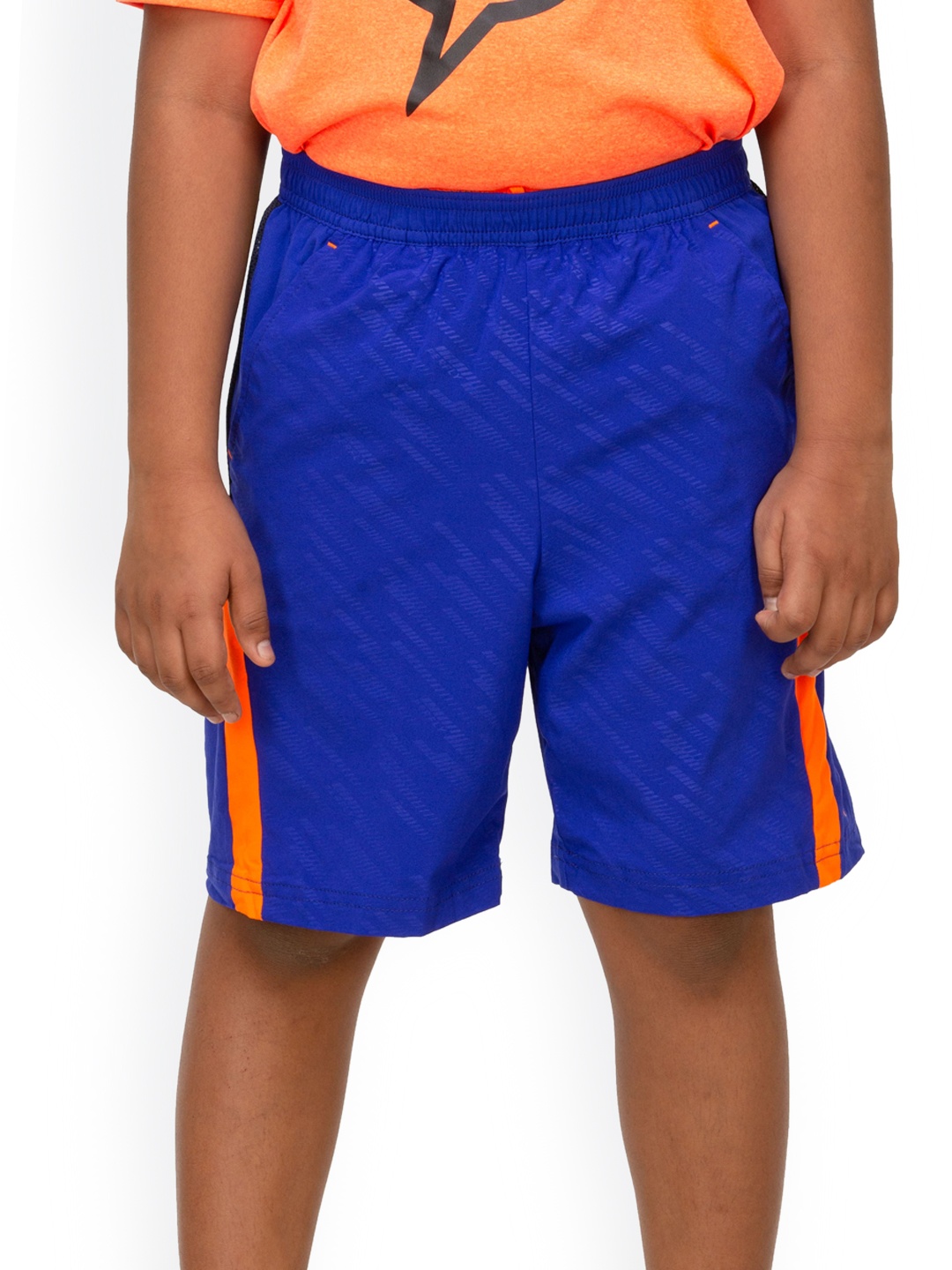 

PERFLY By Decathlon Unisex Kids Navy Blue Solid Regular Fit Badminton Shorts