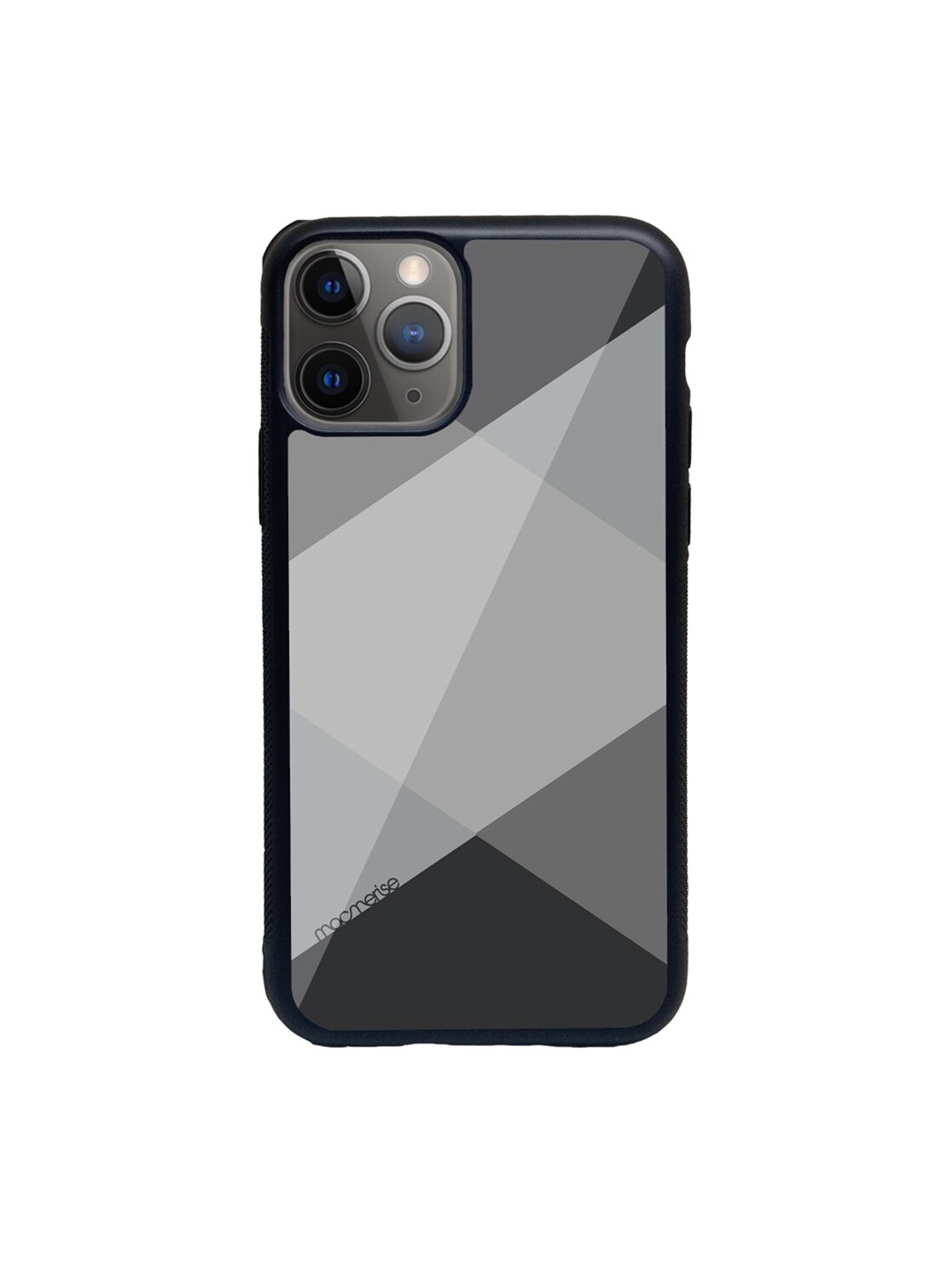 

macmerise Black & Grey Criss Cross Printed iPhone 11 Pro Phone Case
