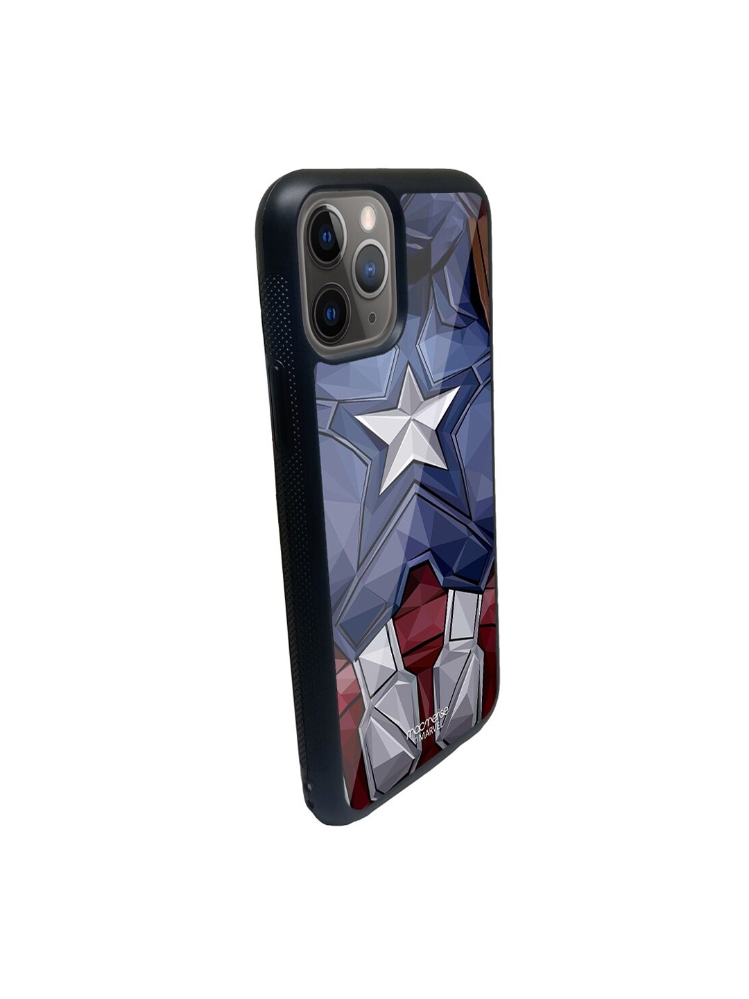 

macmerise Blue & Red Captain America Vintage Suit Glass iPhone 11 Pro Phone Case