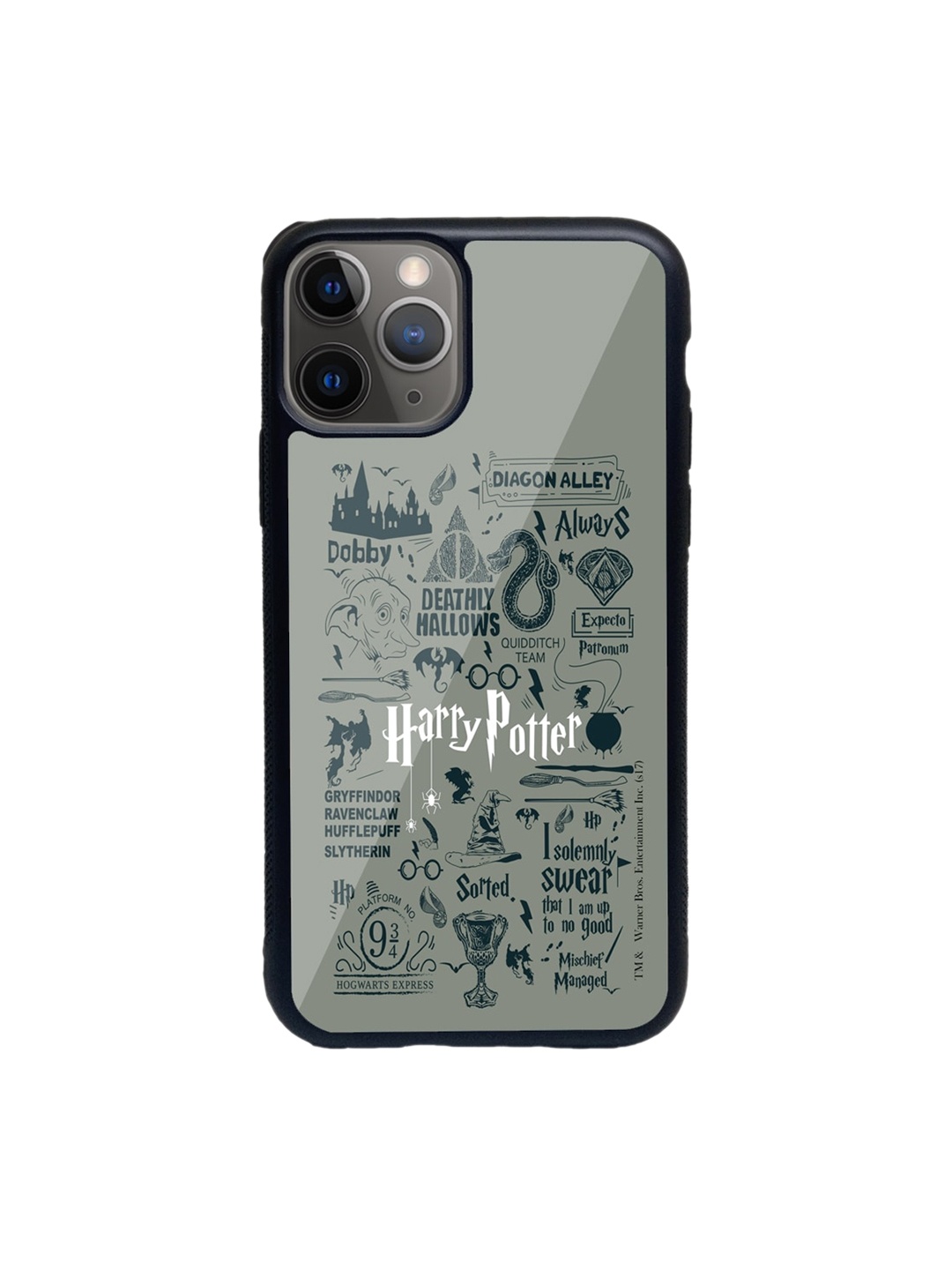 

macmerise Grey & Black Harry Potter Infographic Printed iPhone 11 Pro Back Case