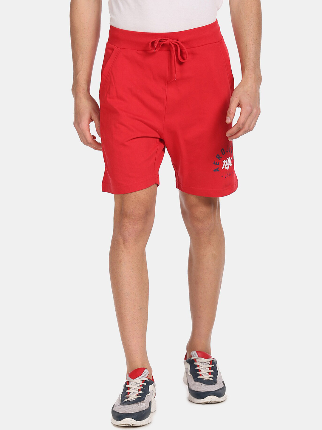 

Aeropostale Men Red Solid Regular Fit Regular Shorts