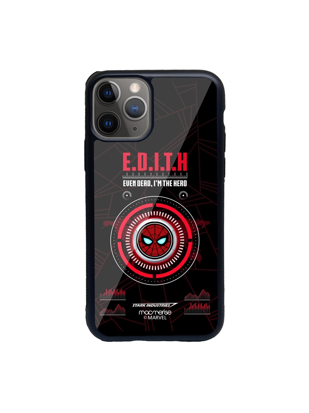 

macmerise Black & Red Hello Edith iPhone 11 Pro Back Case