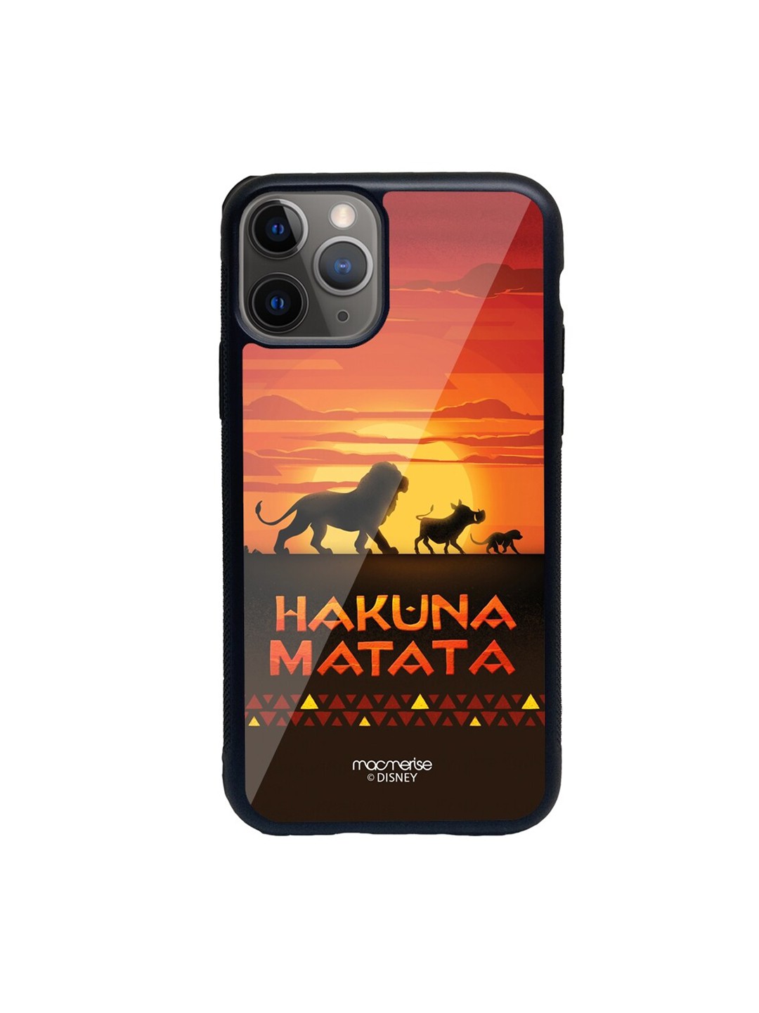 

macmerise Black & Orange Hakuna Matata iPhone 11 Pro Back Case