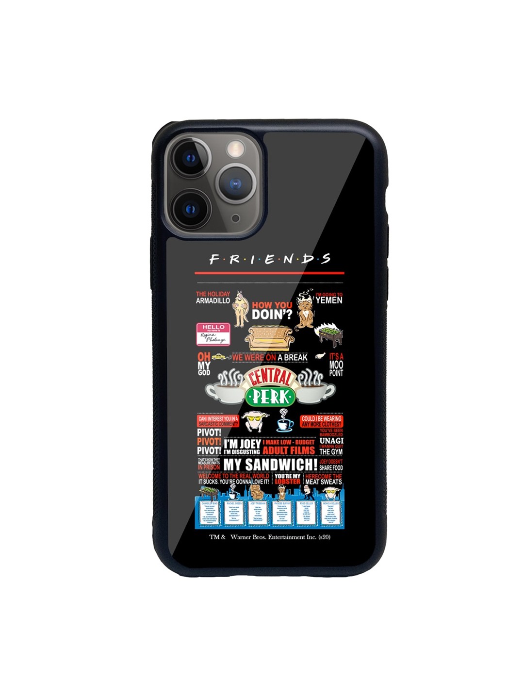 

macmerise Black & White Friends Favorites Printed iPhone 11 Pro Phone Case