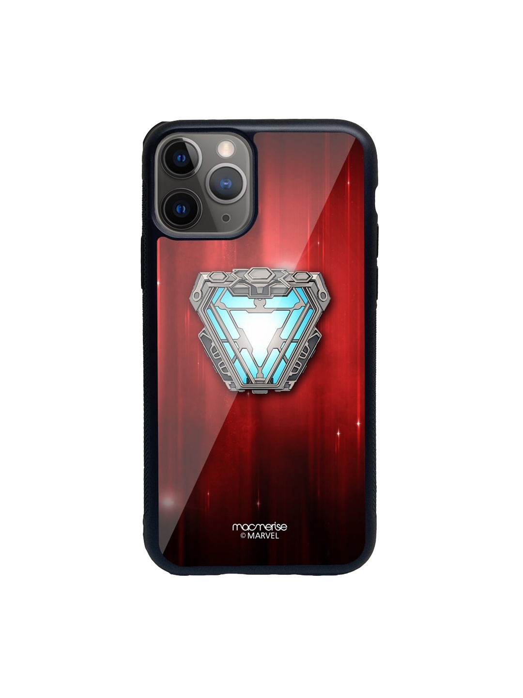 

macmerise Black & Red Iron man Infinity Arc Reactor iPhone 11 Pro Back Case