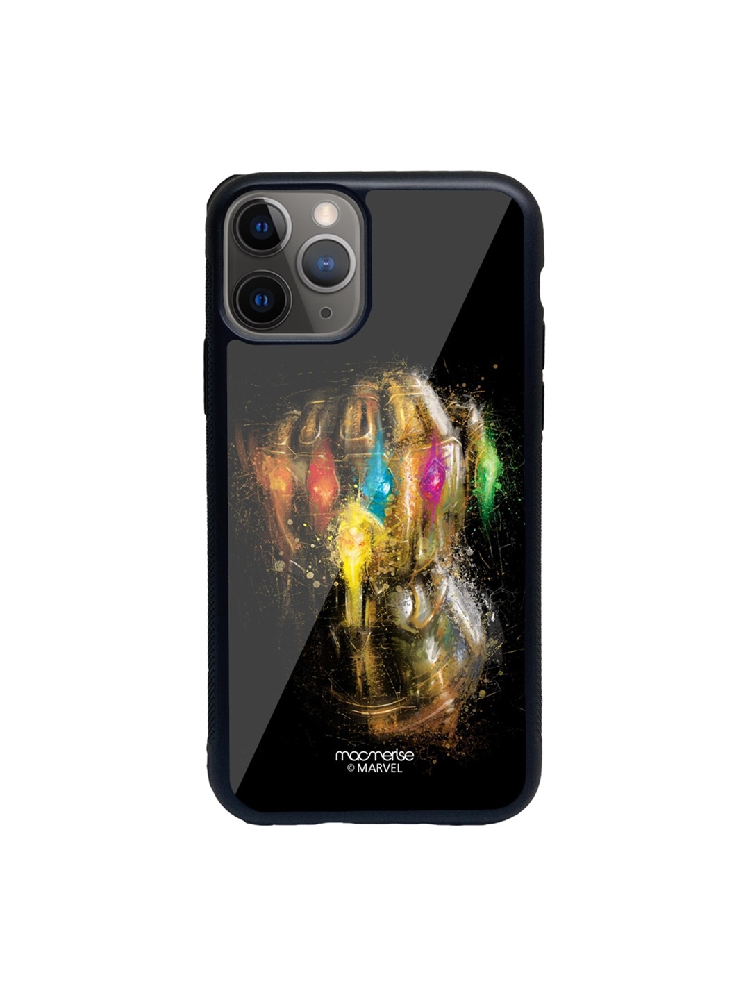 

macmerise Black & Yellow Gauntlet Brushstrokes Printed iPhone 11 Pro Phone Case