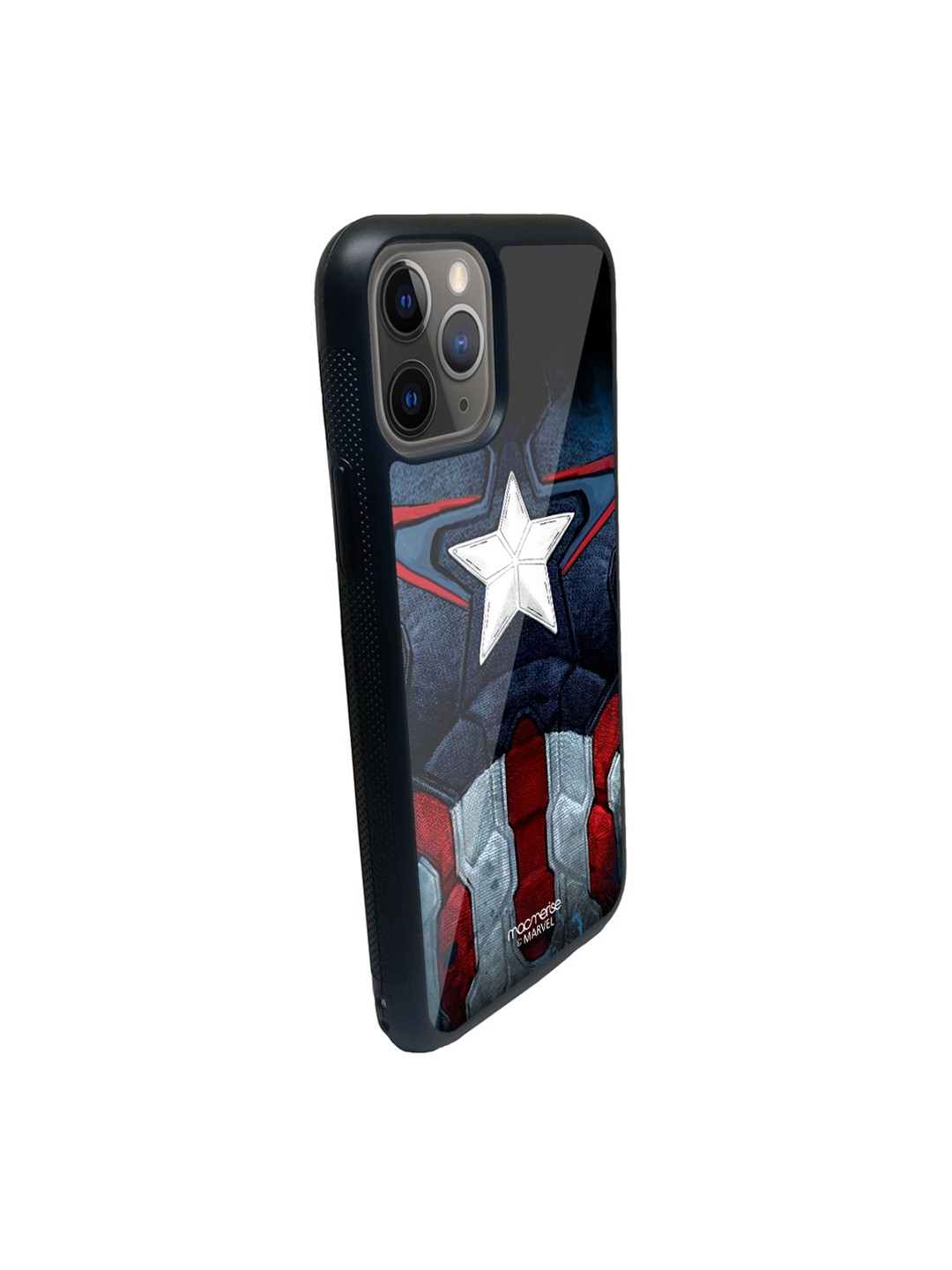 

macmerise Black & Red Cap Am Suit Printed iPhone 11 Pro Back Case