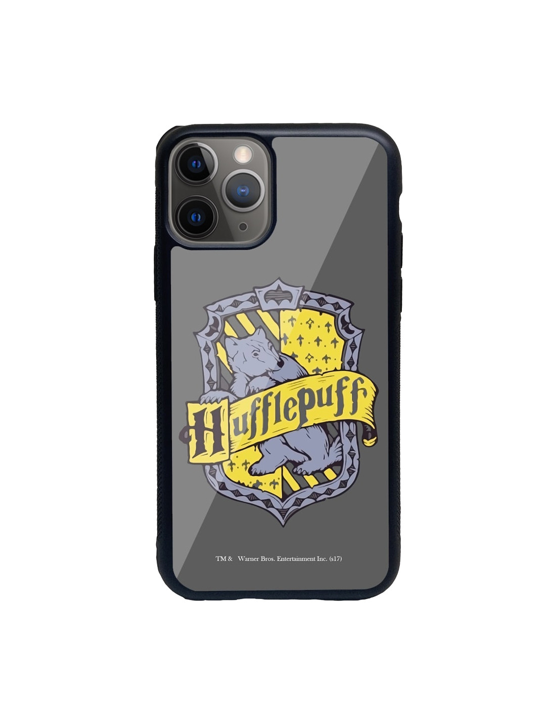 

macmerise Grey & Yellow Crest Hufflepuff Printed iPhone 11 Pro Phone Case