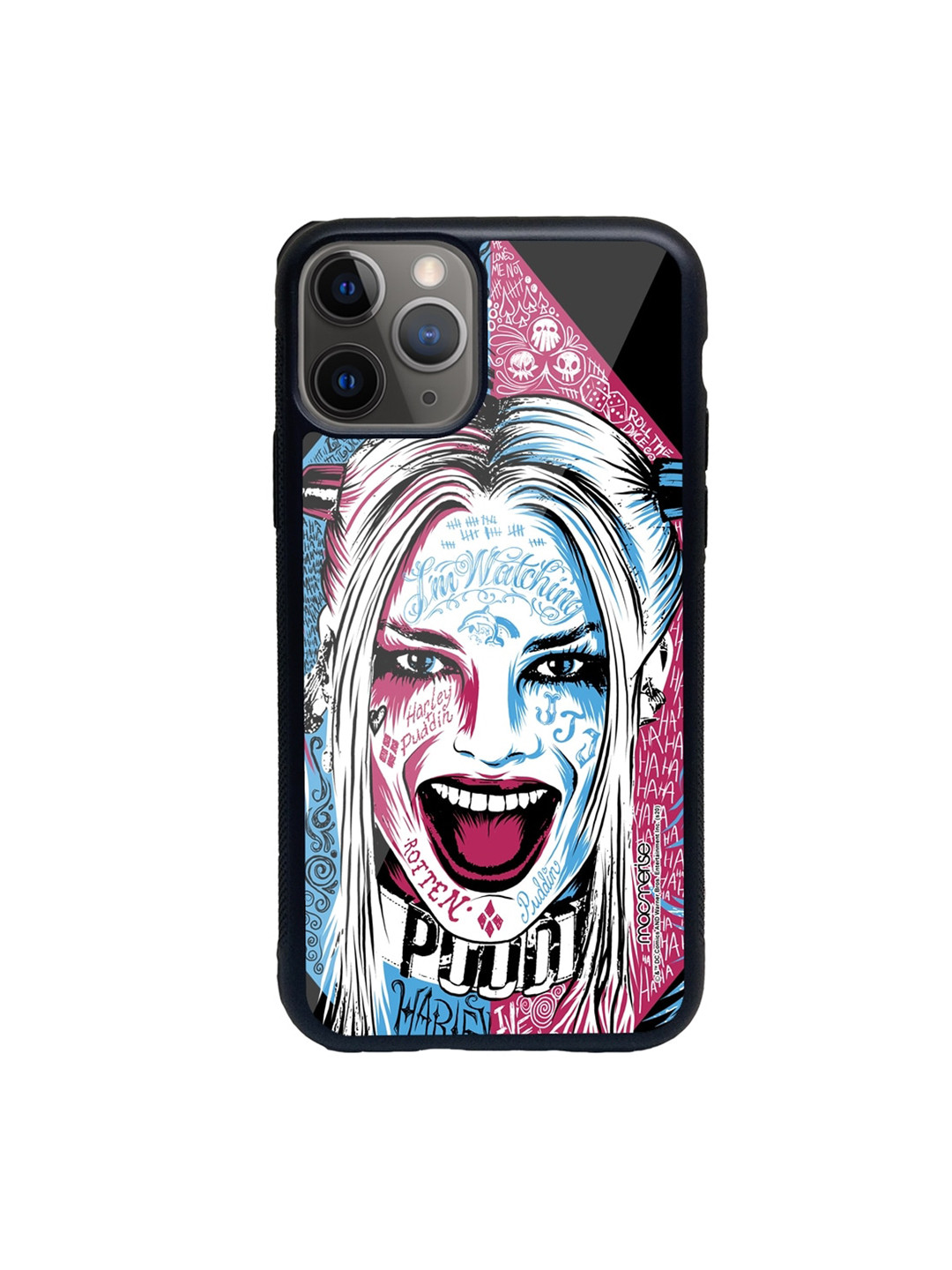 

macmerise Blue & Pink Wicked Harley Quinn iPhone 11 Pro Back Case