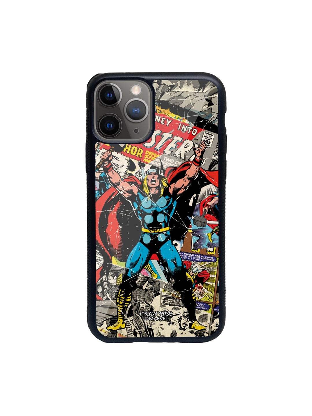 

macmerise Red & Blue Comic Thor Printed iPhone 11 Pro Back Case