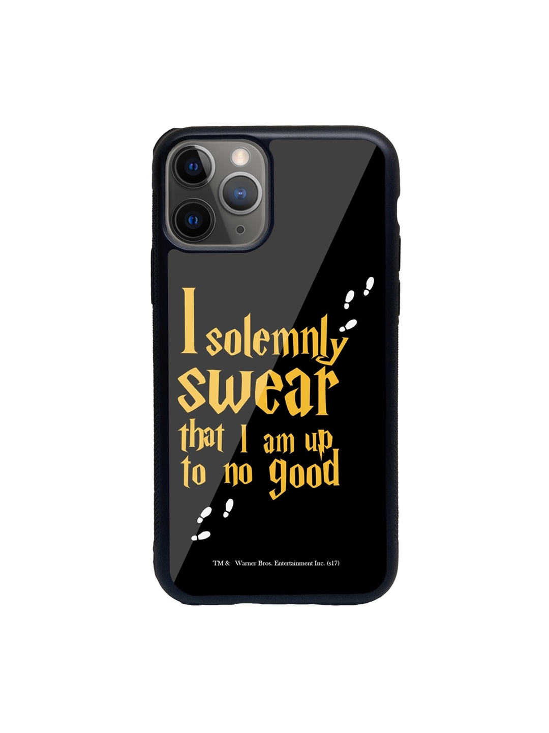 

macmerise Black & Yellow Solemnly Swear Printed iPhone 11 Pro Back Case