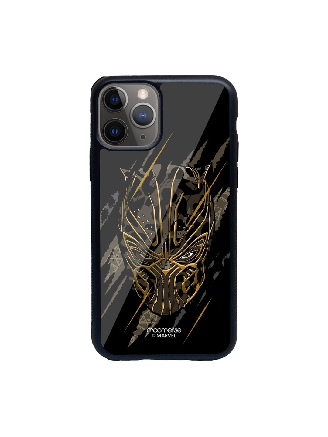

macmerise Black & Brown Headstrong Contender Printed iPhone 11 Pro Back Case