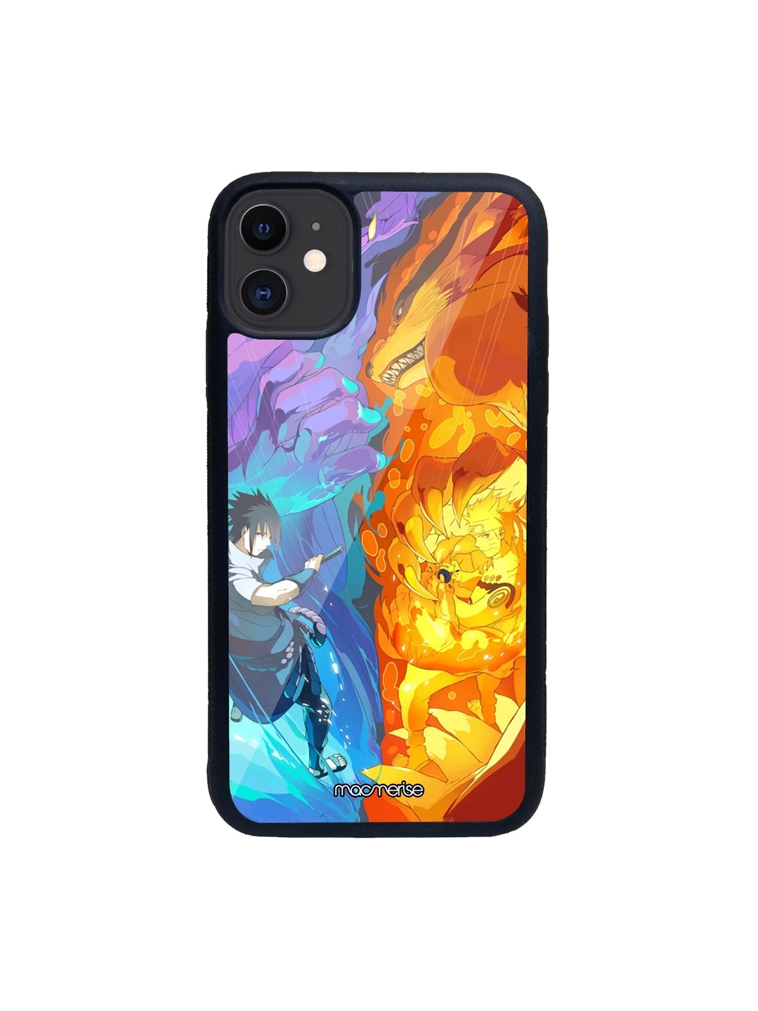macmerise Blue & Orange Susanoo Vs Kurama Printed iPhone 11 Back Case