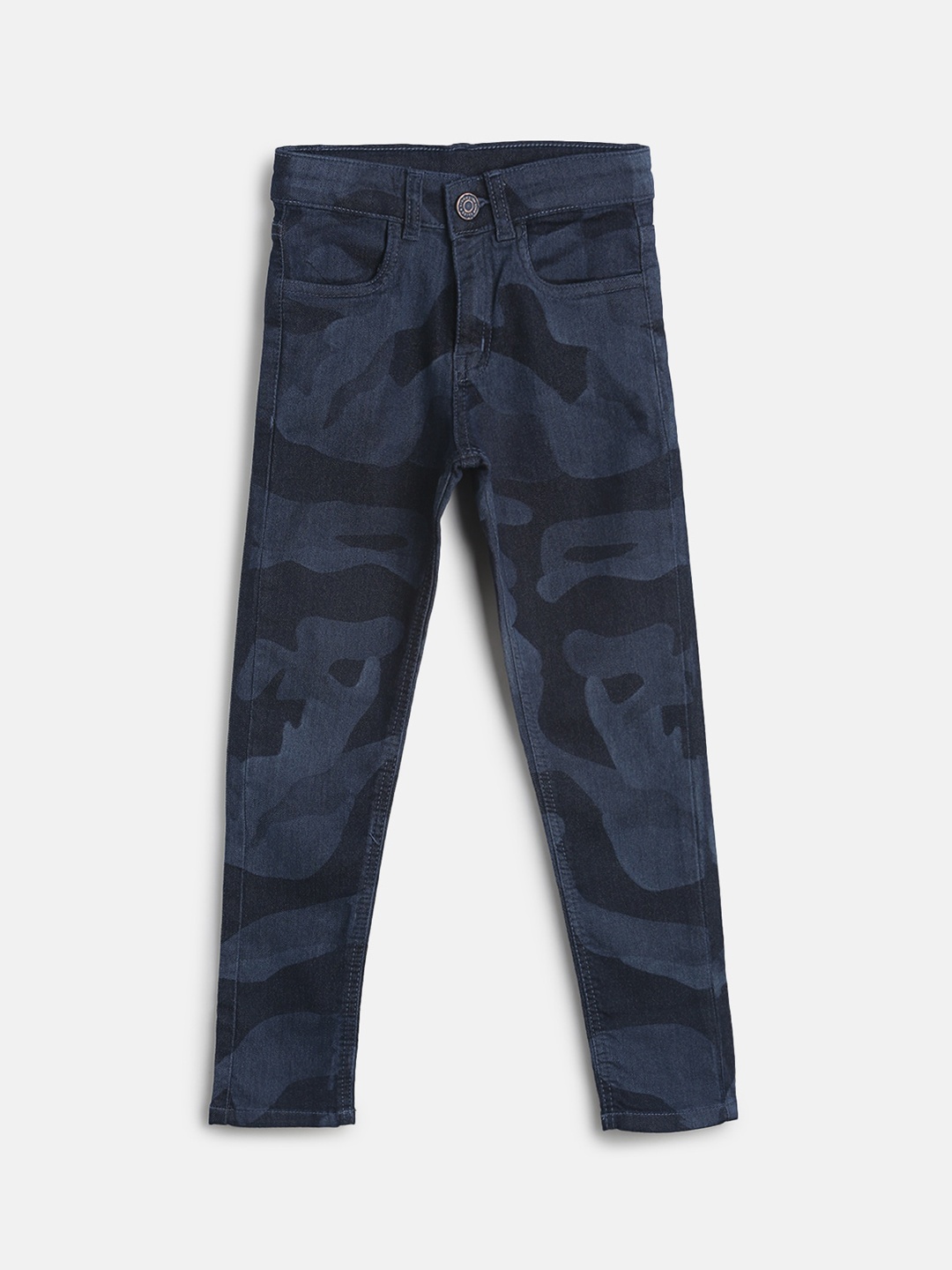 

TALES & STORIES Boys Blue Slim Fit Mid-Rise Clean Look Jeans