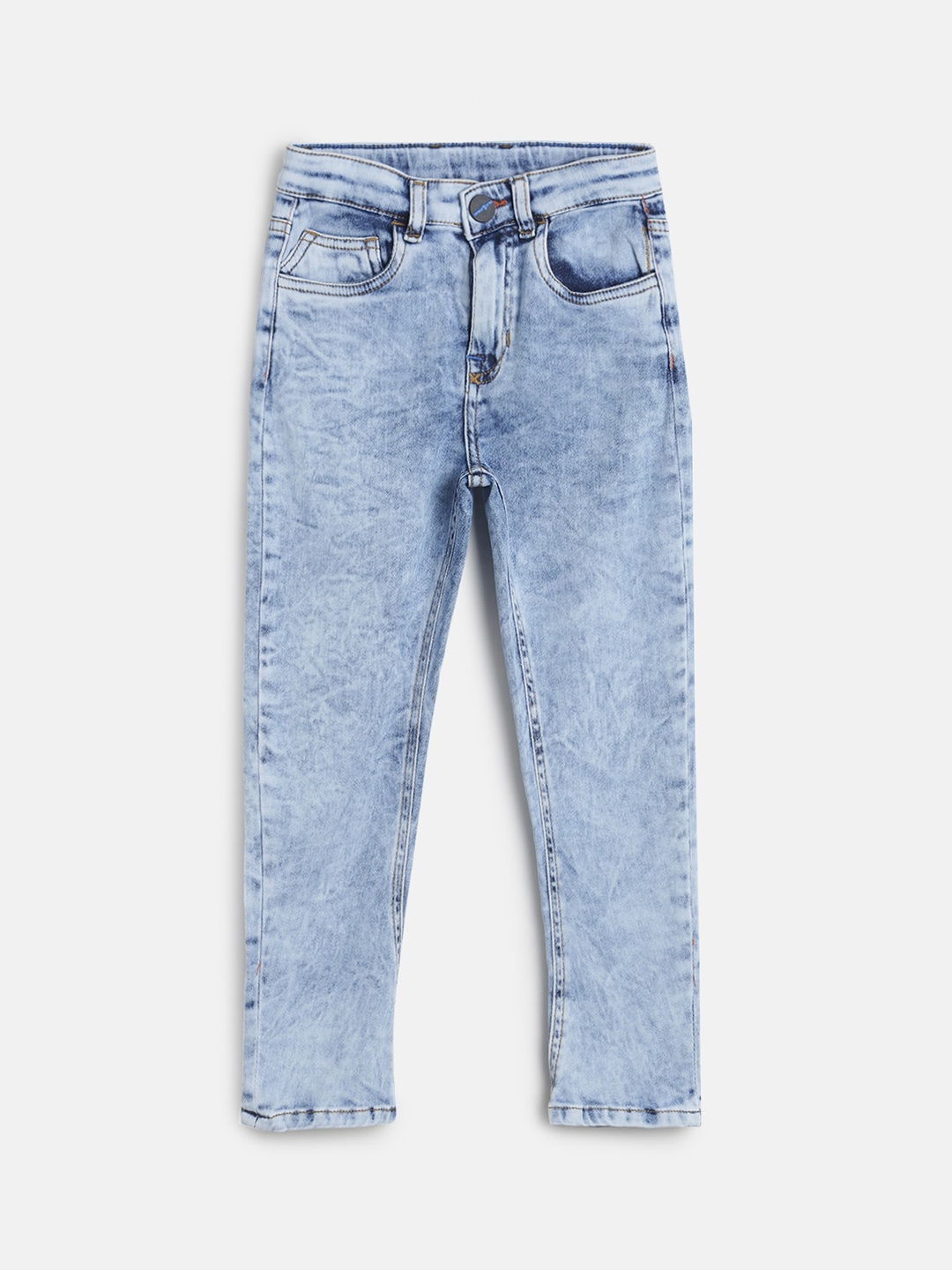 TALES & STORIES Boys Blue Solid Slim Fit Jeans