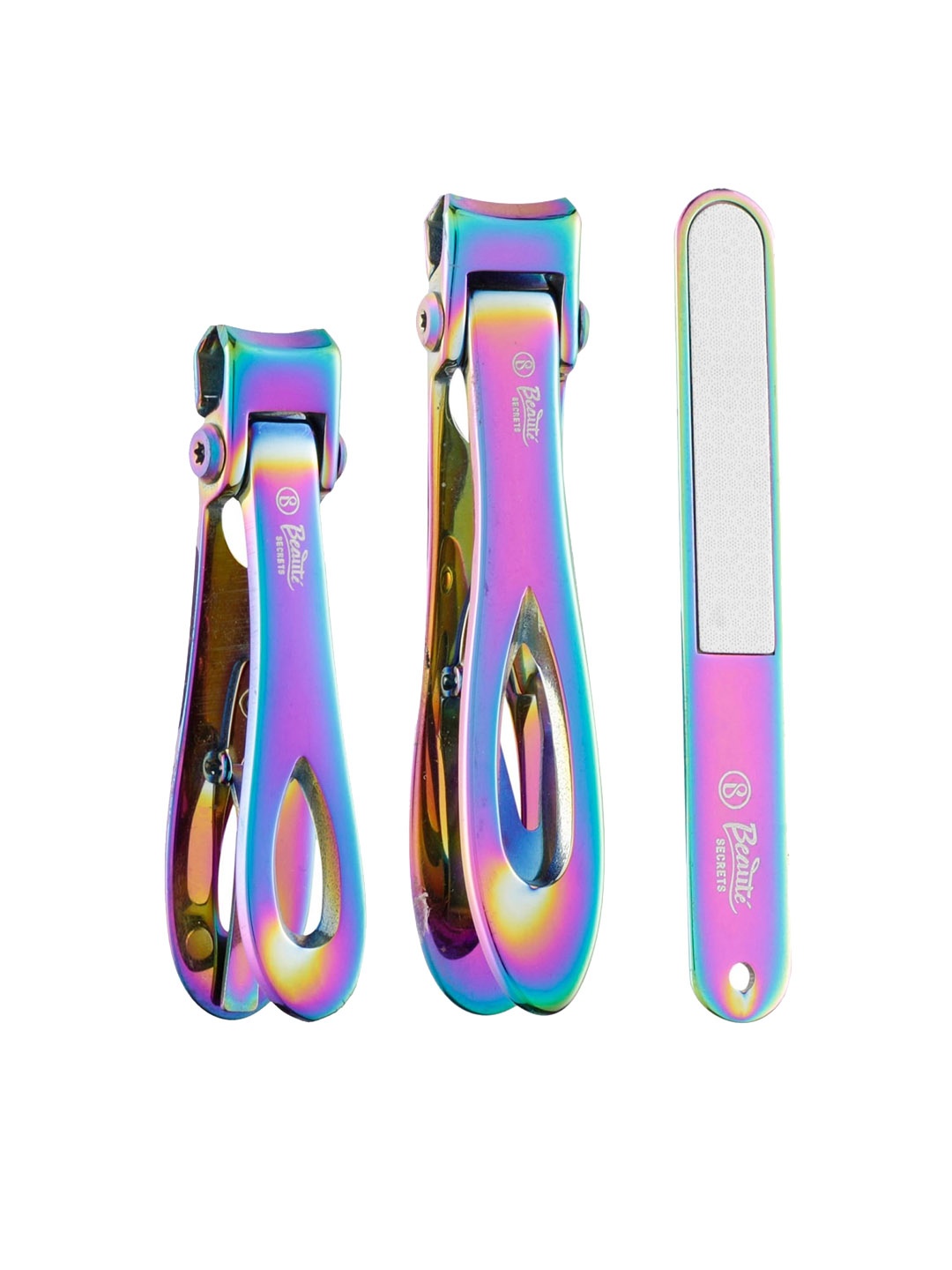 

Beaute Secrets Unisex Nail Clippers Set, Toenail Clipper Cutter with Nail File, Multi