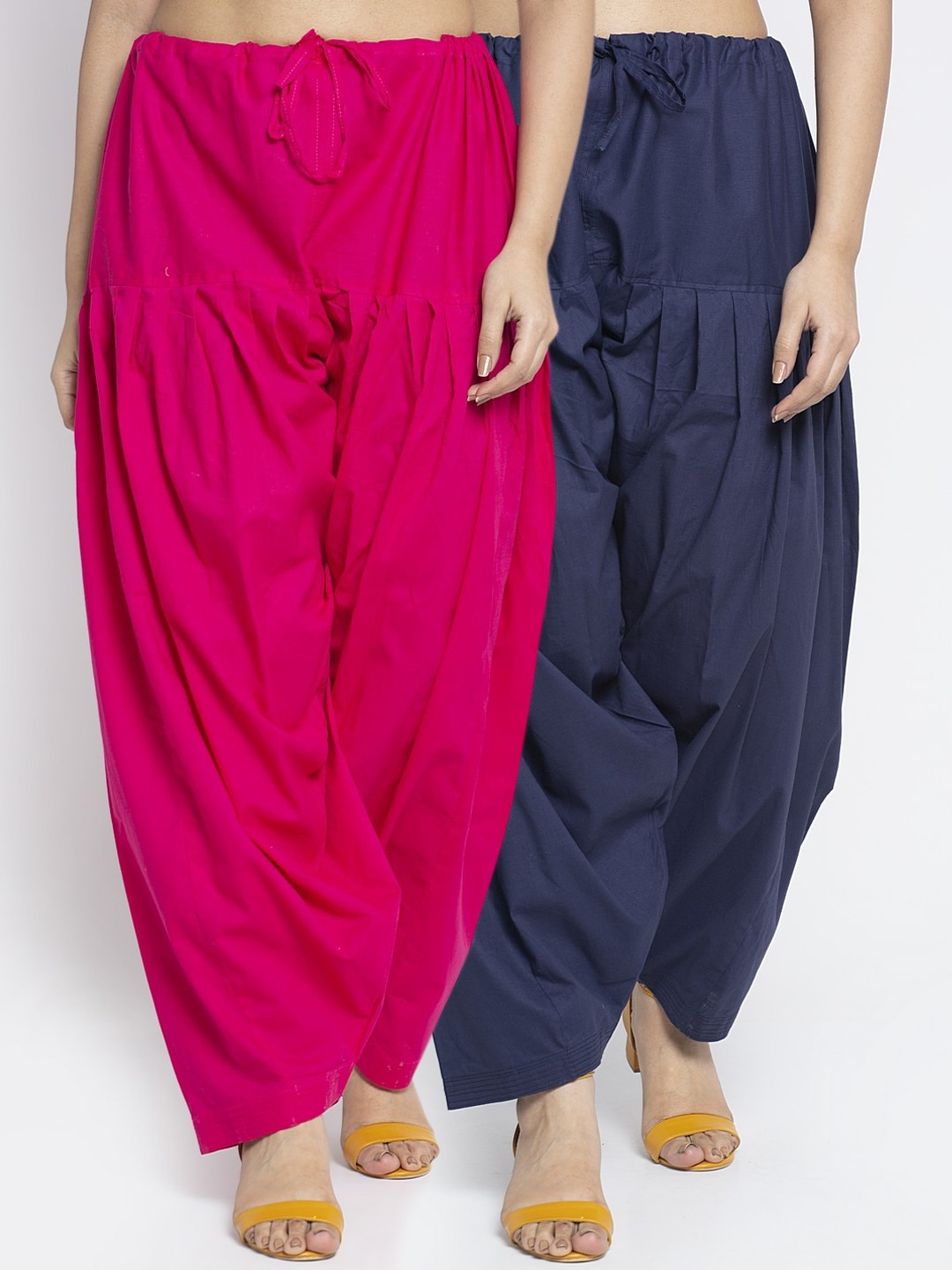 

GRACIT Women Pack Of 2 Solid Salwars, Pink