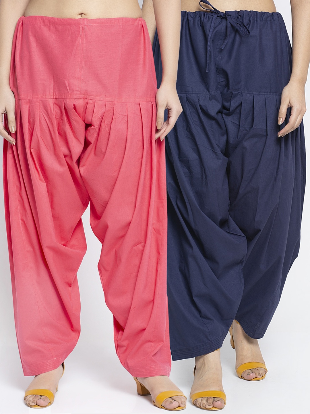 GRACIT Women Pack Of 2 Solid Salwars, Pink