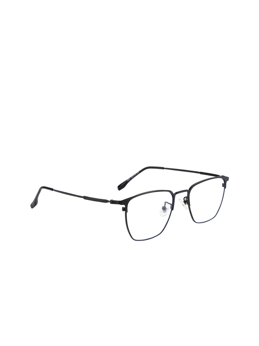 

Clark N Palmer Unisex Black Solid Full Rim Square Frames CNP-9601-C1