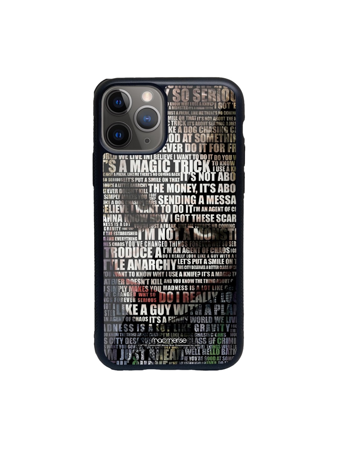 

macmerise Black & White Joker Quotes Glass iPhone 11 Pro Phone Case
