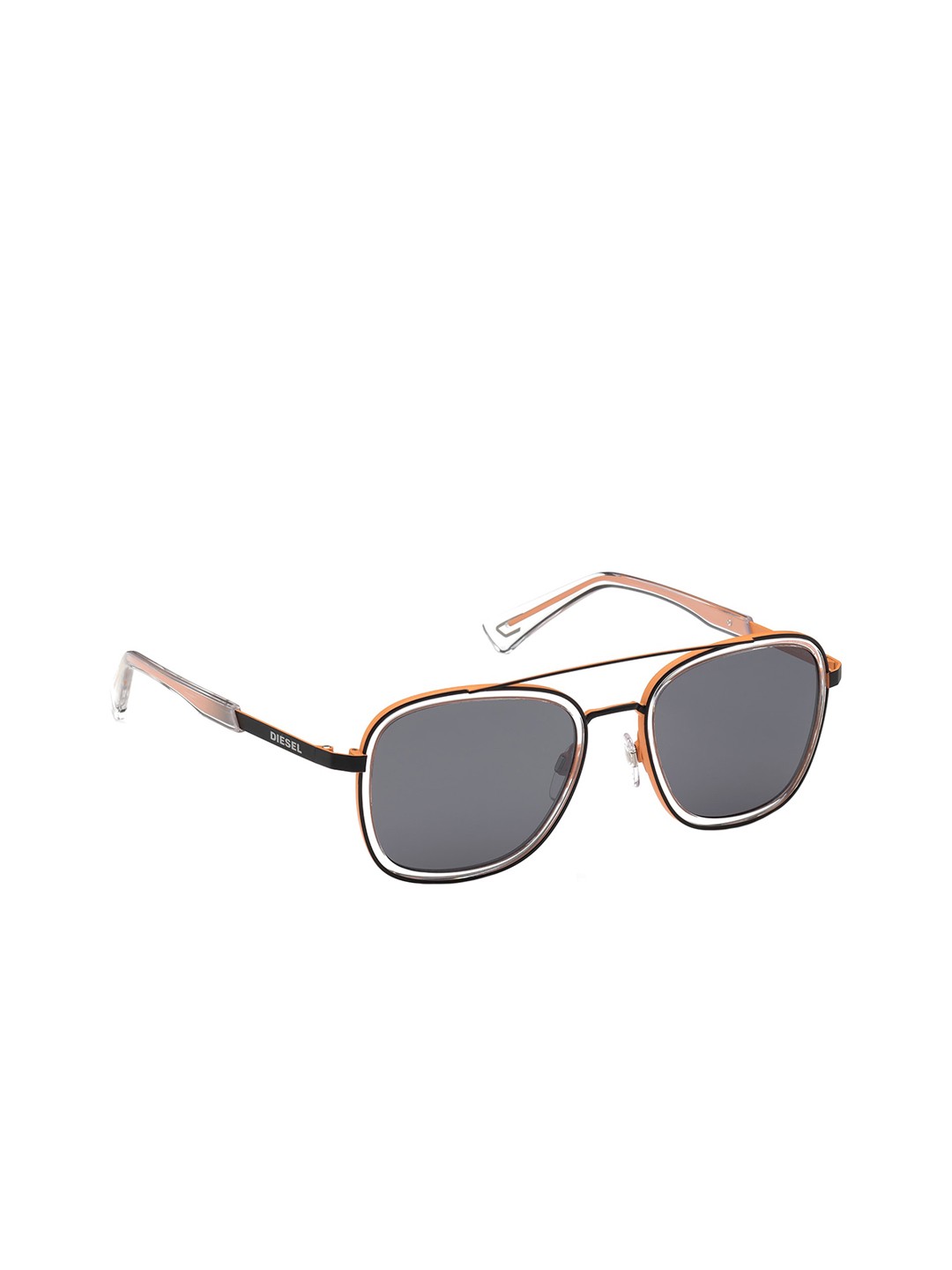 

DIESEL Men Grey Lens & Black Square Sunglasses DL0320 52 02C